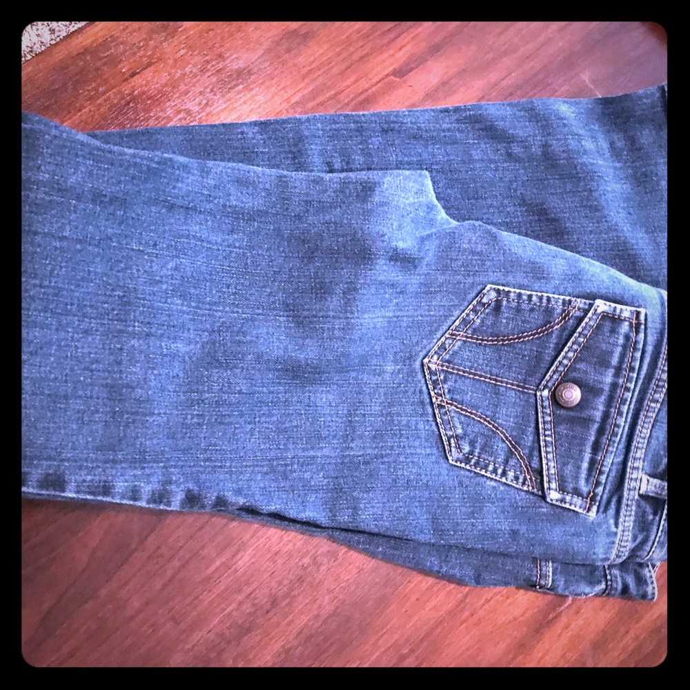 Anne Taylor Loft jeans flare leg size 2